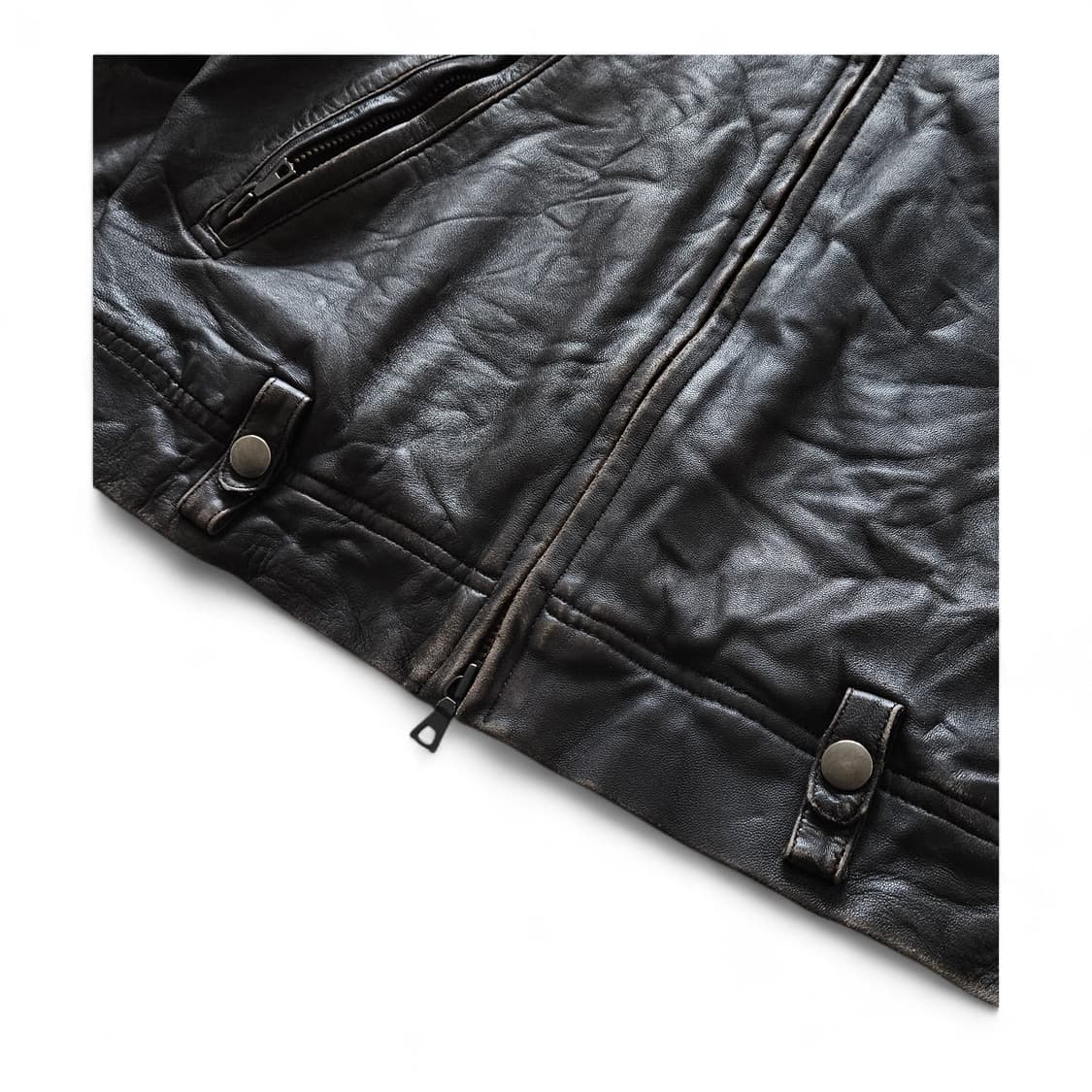 사쥬드크레 항공 라이더 가죽 자켓 상품이미지8