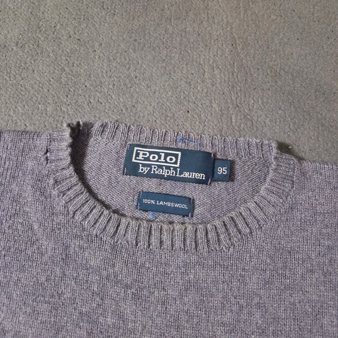 폴로 램스울 니트 스웨터 M 라벤더 상품이미지2