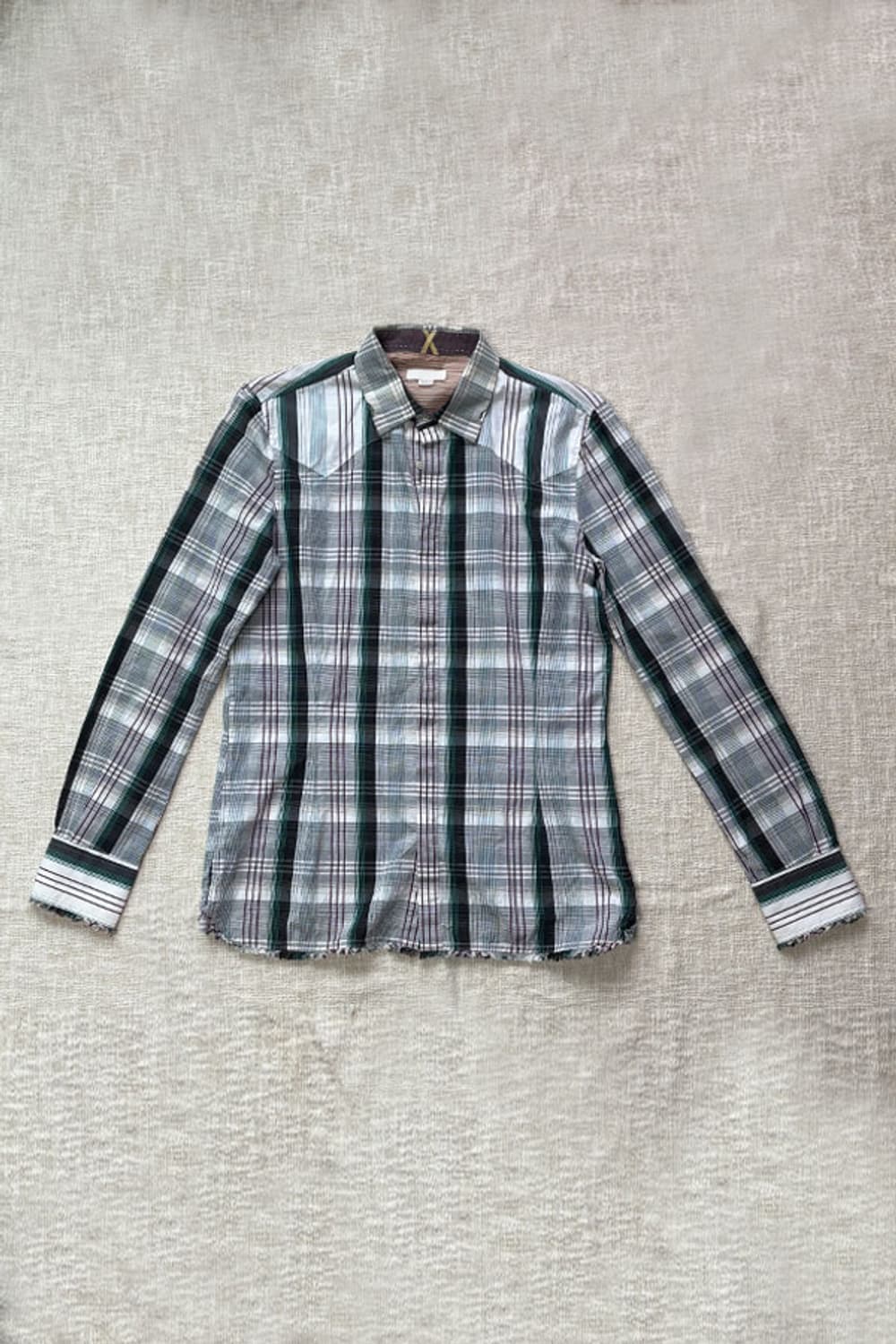 DIESEL Raw-Hem Check Western Shirt 상품이미지7