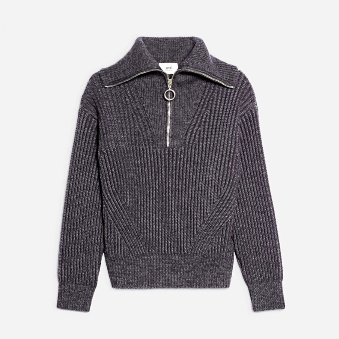 [정해인 착용]아미 버진울 하프집업 상품이미지5