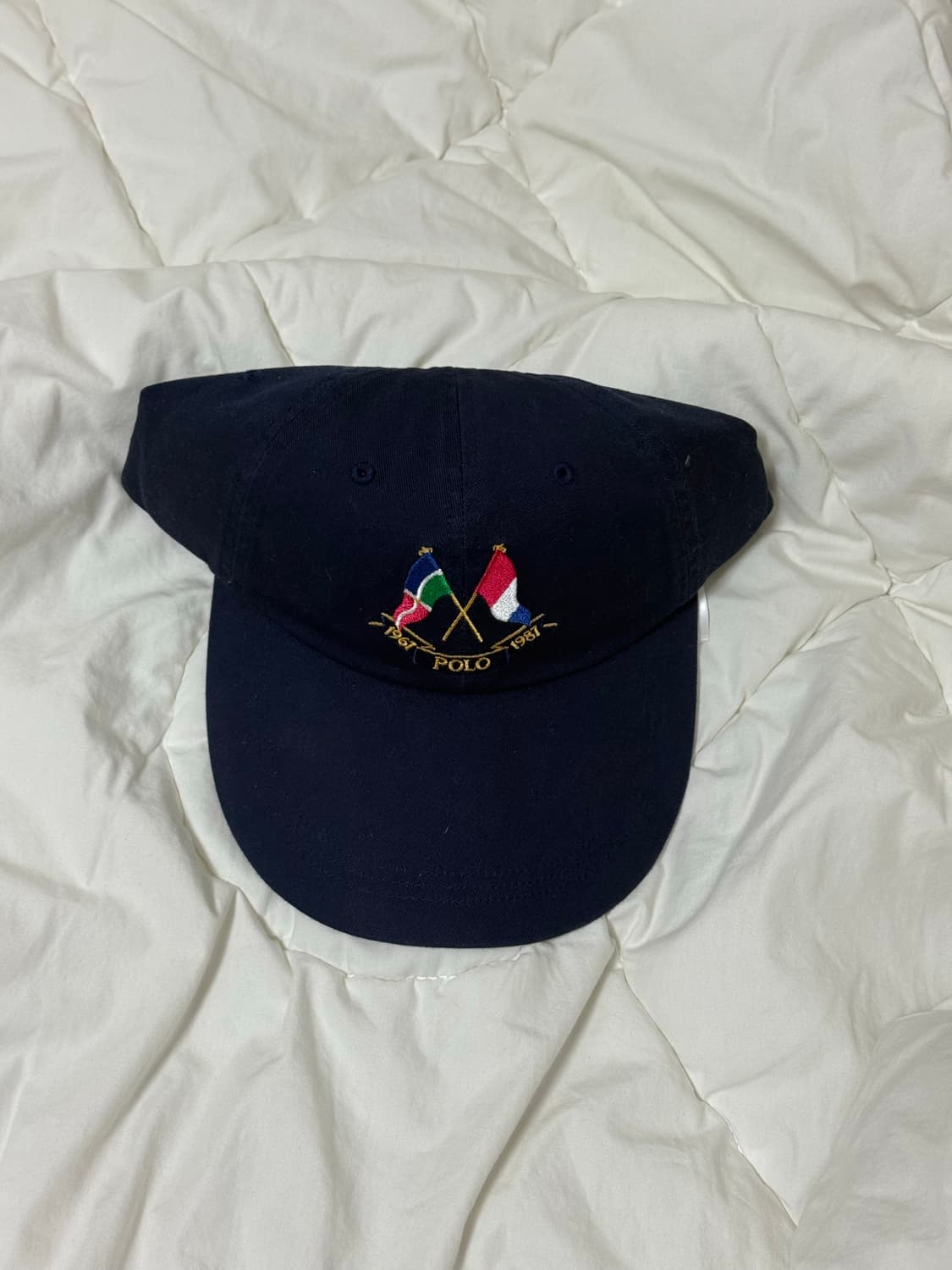 폴로 랄프로렌 크레스트 트윌 롱 빌 볼캡 - 네이비 상품이미지1