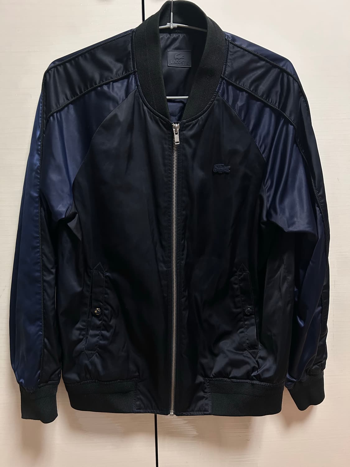 라코스테 남성 항공 점퍼 블랙 95 / 실측 100 상품이미지1