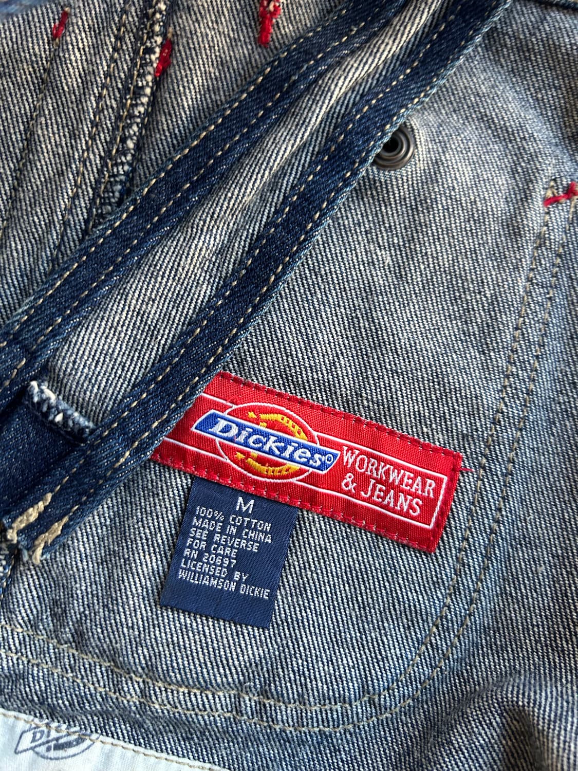 디키즈 데님 멜빵치마 상품이미지5