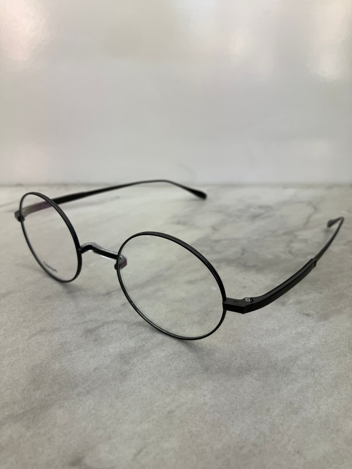 경성 京城 1907 티타늄 무광 그레이 새들노즈 메탈테 클래식 안경 상품이미지8