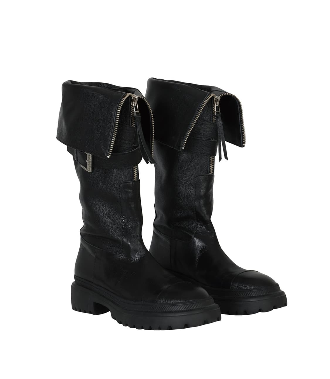 FOLDED BELT LONG BOOTS 상품이미지1