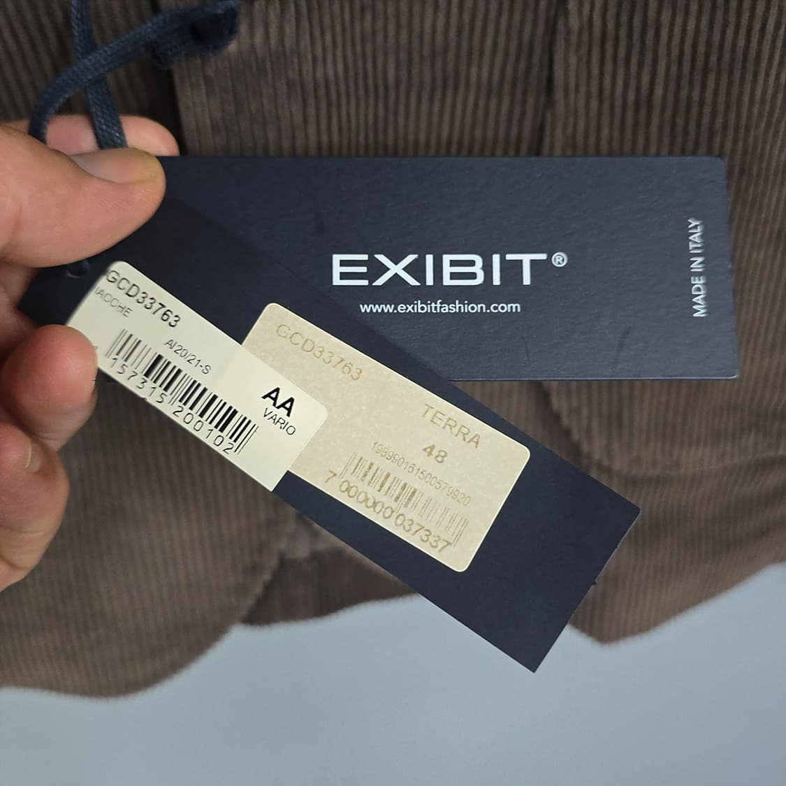 엑시빗 EXIBIT 코듀로이 블레이저 48(L) 상품이미지4