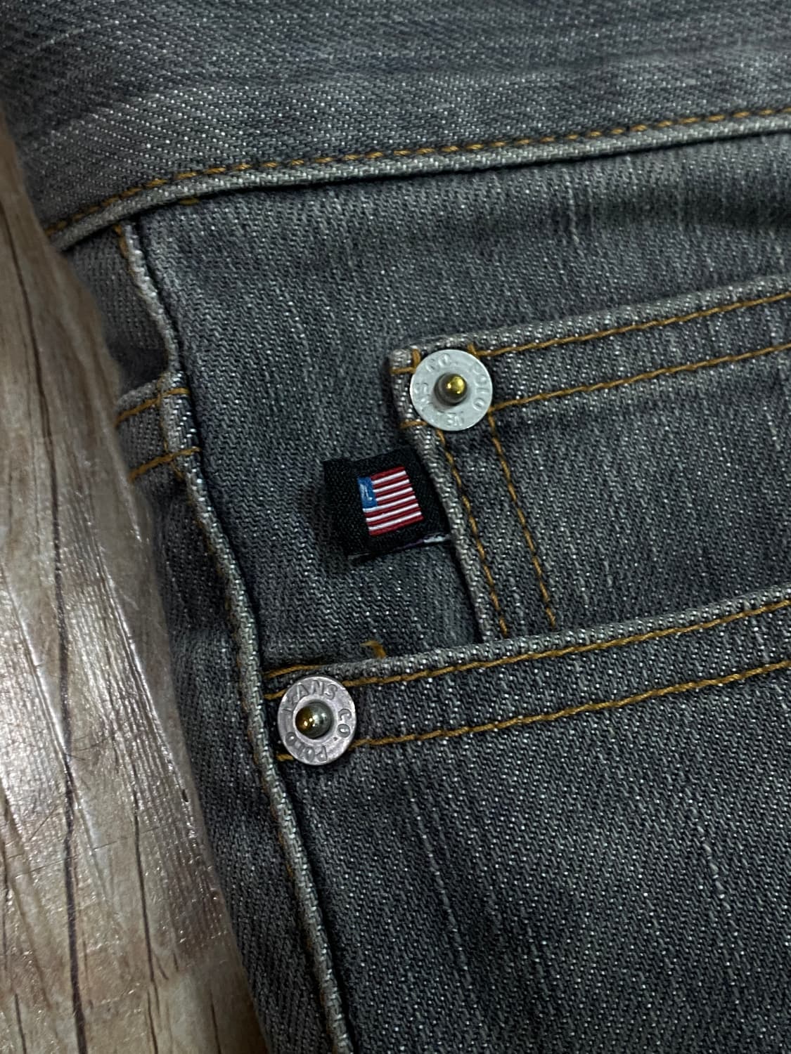 폴로 진스 슬림 부츠컷 데님 청바지 팬츠 그레이 W30 상품이미지6