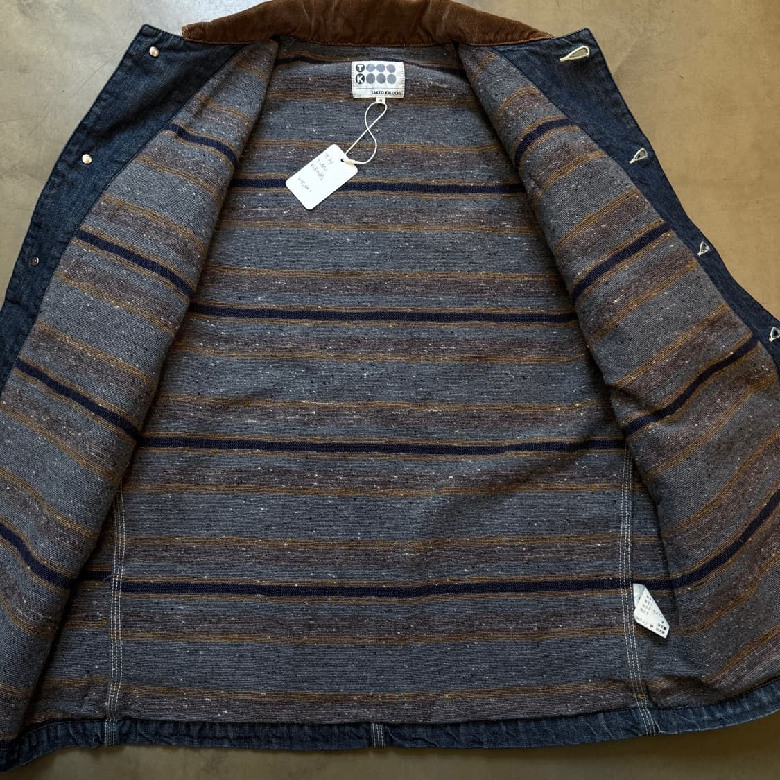 타케오 키쿠치 데님 블랭킷 초어 자켓 상품이미지6