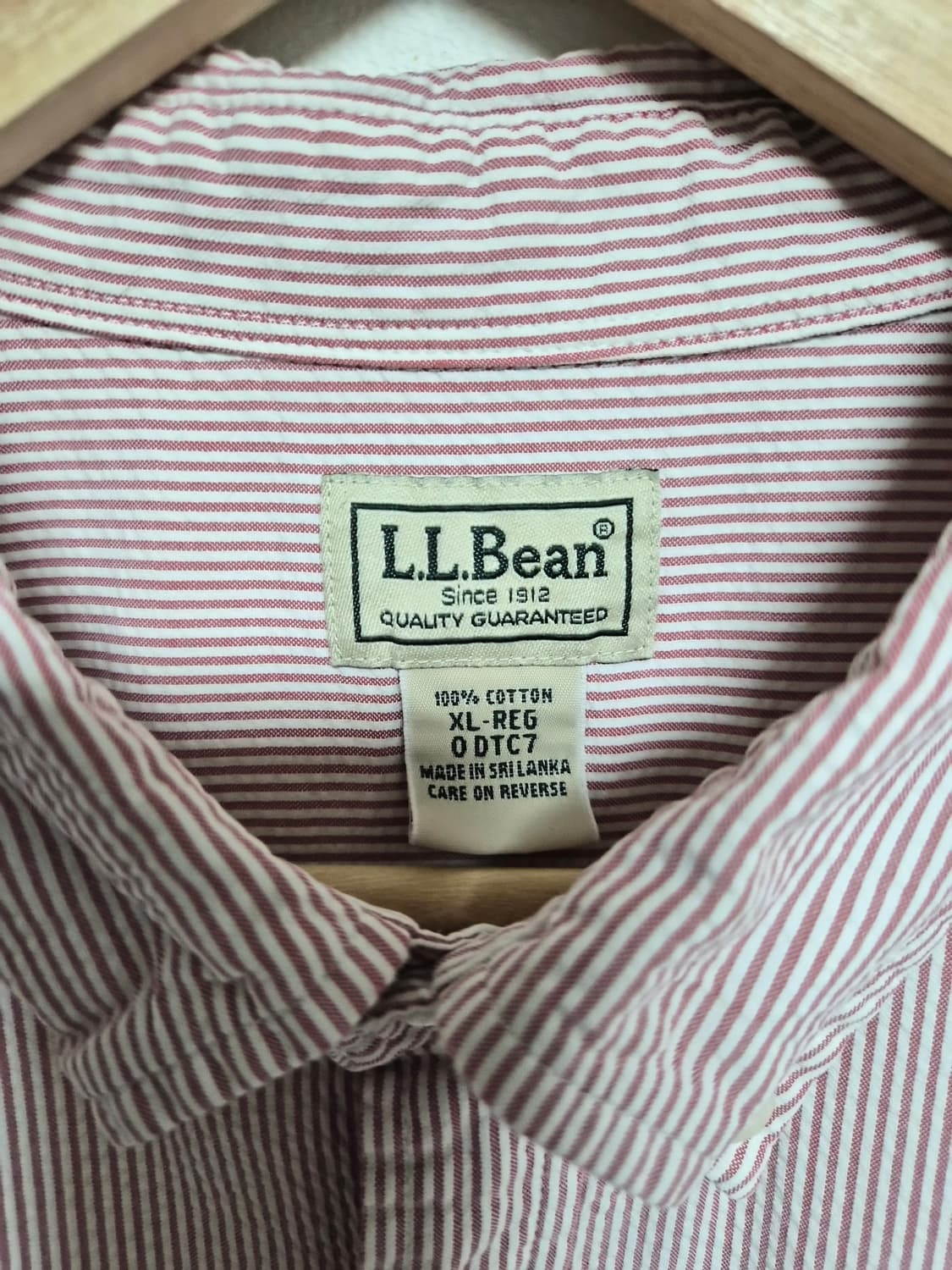 엘엘빈LLBEAN 스트라이프 시어커서 반팔 셔츠 XL - S368 상품이미지4