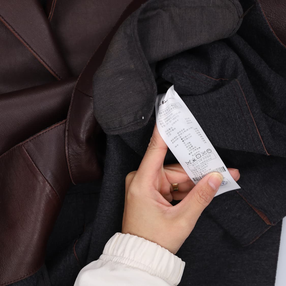 77 와이앤케이 여성 가죽 블레이저 0403H1 상품이미지5