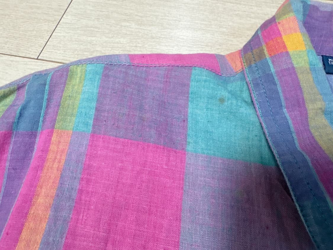 90s 폴로 랄프로렌 체크 블루종(XL) 상품이미지7