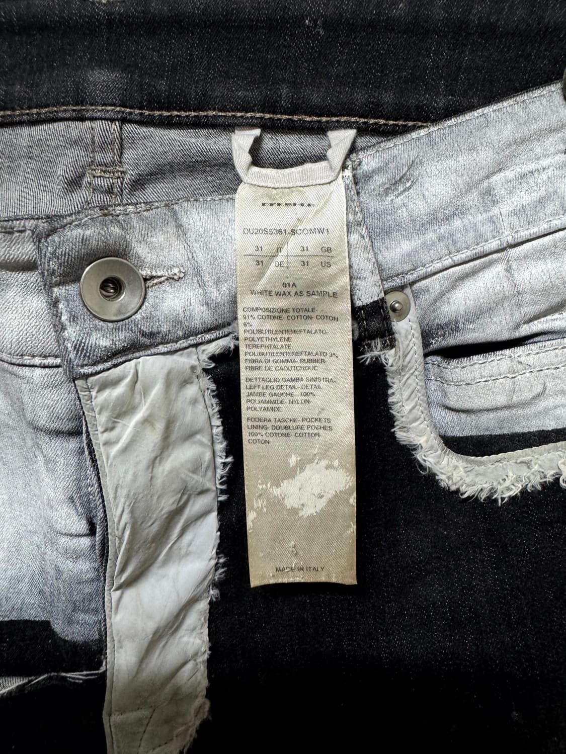 31 / 릭오웬스 화이트 타이론 팬츠 상품이미지4