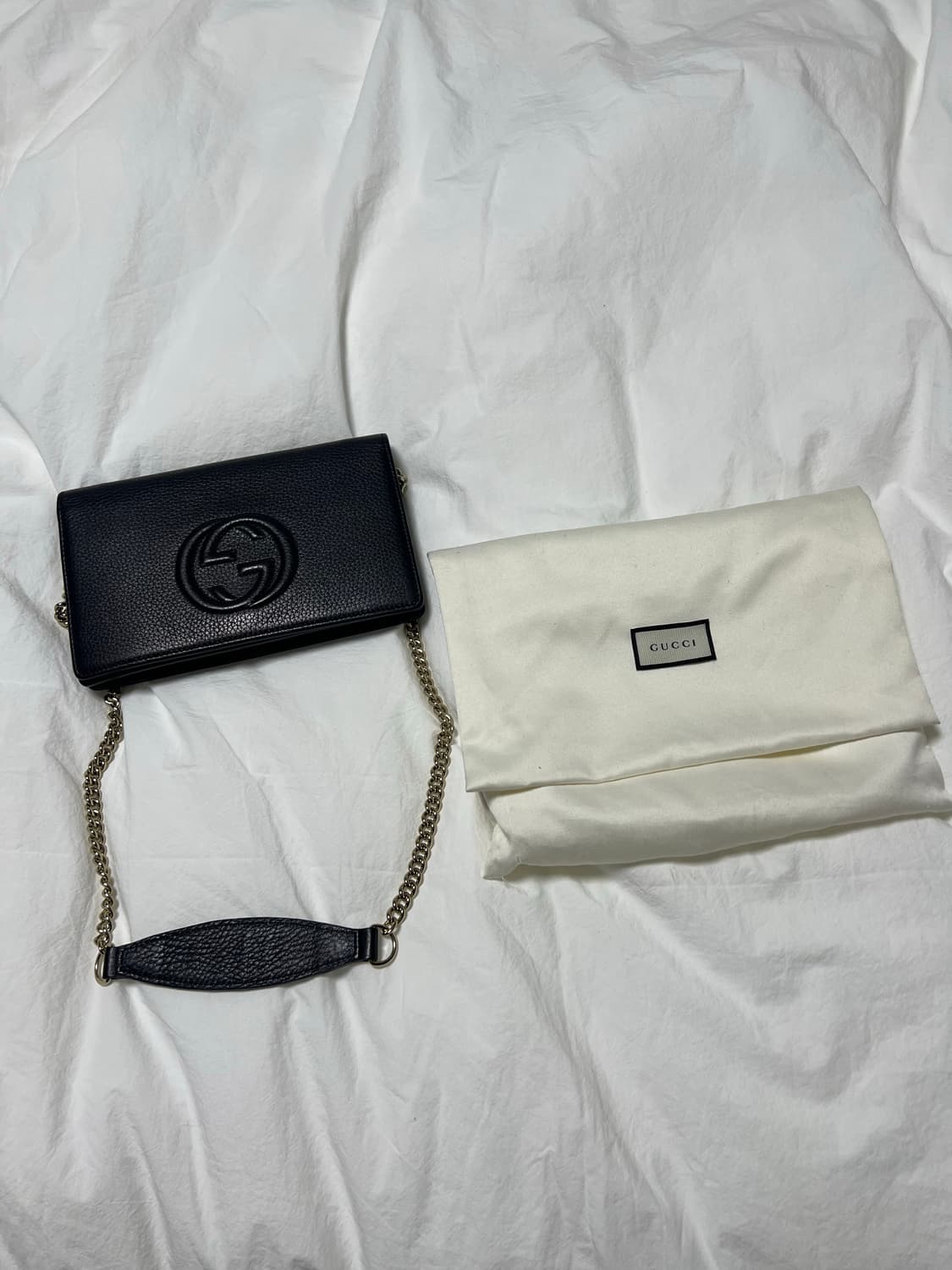 구찌 소호 체인 크로스백 블랙 상품이미지8