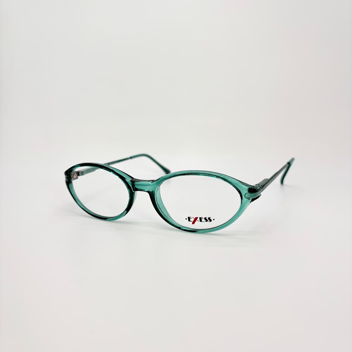 EXESS 그린 오벌형 콤비테 빈티지안경 상품이미지1