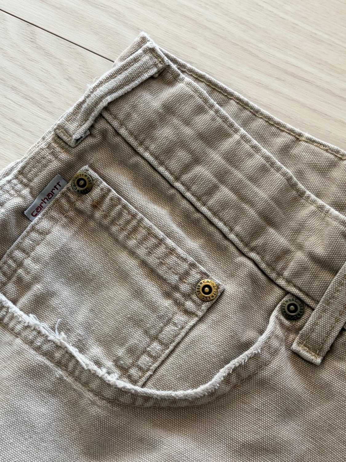 carhartt 칼하트 워크웨어 싱글니 페인팅 베이지 32 상품이미지5