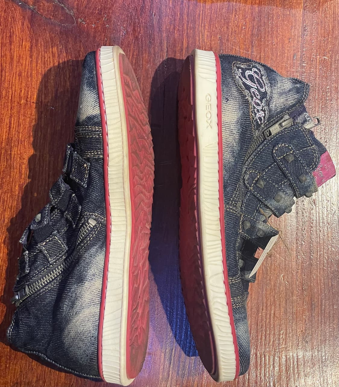 제옥스 geox 데님 하이탑 스니커즈 245 상품이미지6