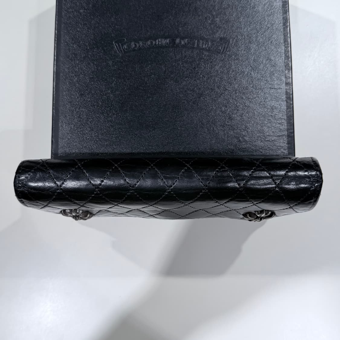 (B+/OS) / 크롬하츠 4 웨이브 퀄팅 레더 월렛 지갑 장지갑 상품이미지7