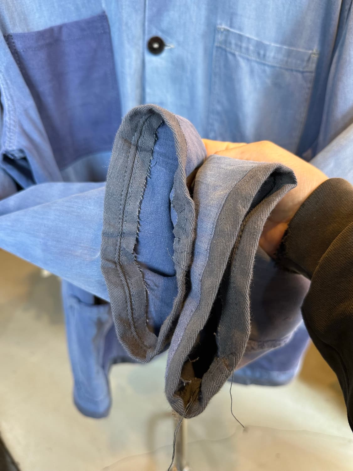 프렌치워크웨어 페이드 패치워크 프렌치 워크자켓 상품이미지5