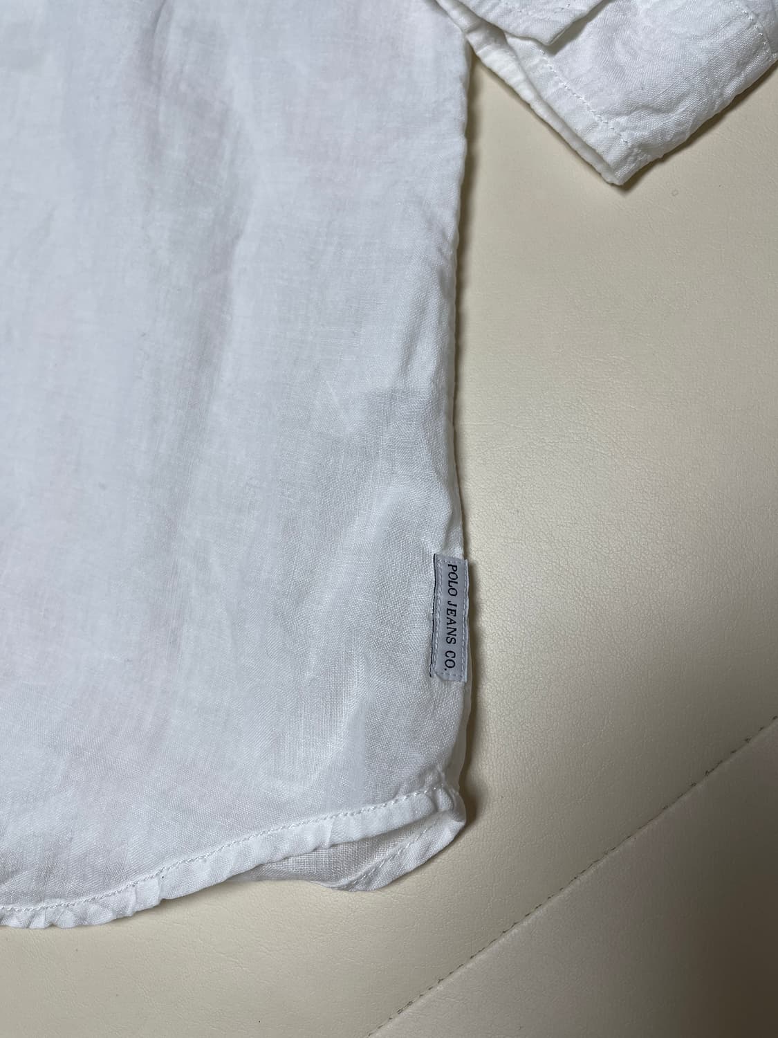 폴로 진 컴퍼니 화이트 린넨 셔츠 상품이미지5