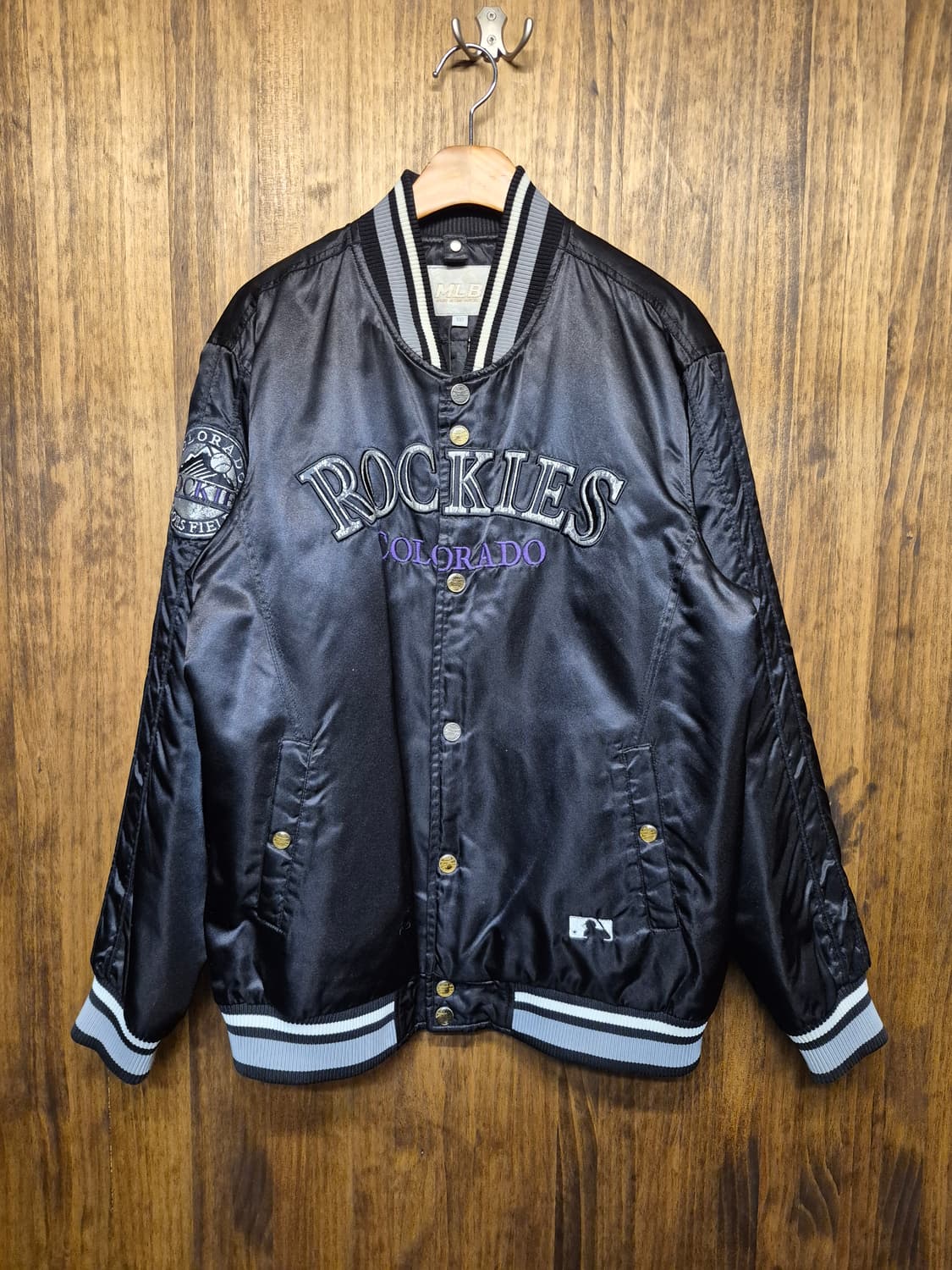 MLB LETTERING BOMBER JACKET 상품이미지2
