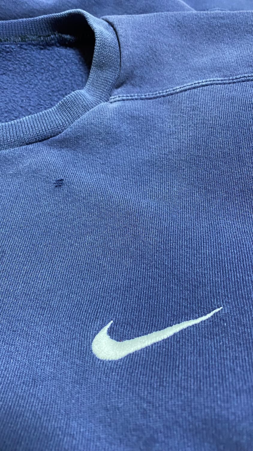 90s 빈티지 나이키 미니 자수 로고 스웻셔츠 XXL 2XL 상품이미지3