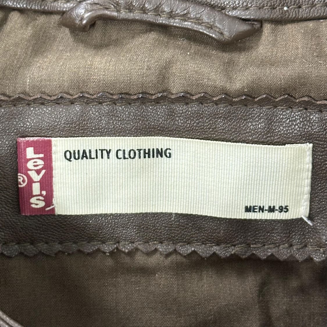 리바이스 클래식 양가죽 바이크 베스트 조끼 브라운 M 상품이미지5