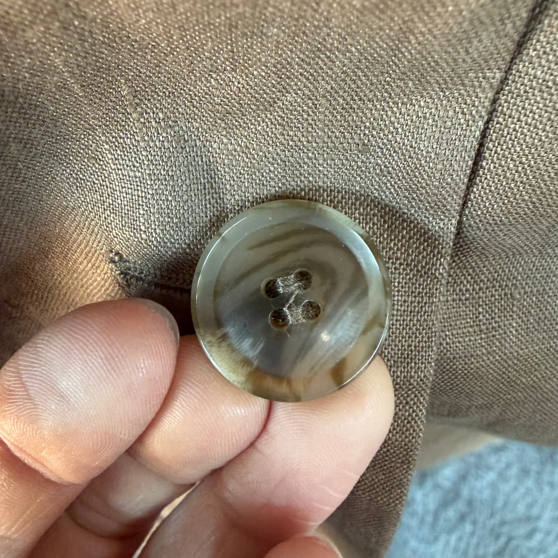 까사렐 브라운 반팔 린넨 자켓 상품이미지5