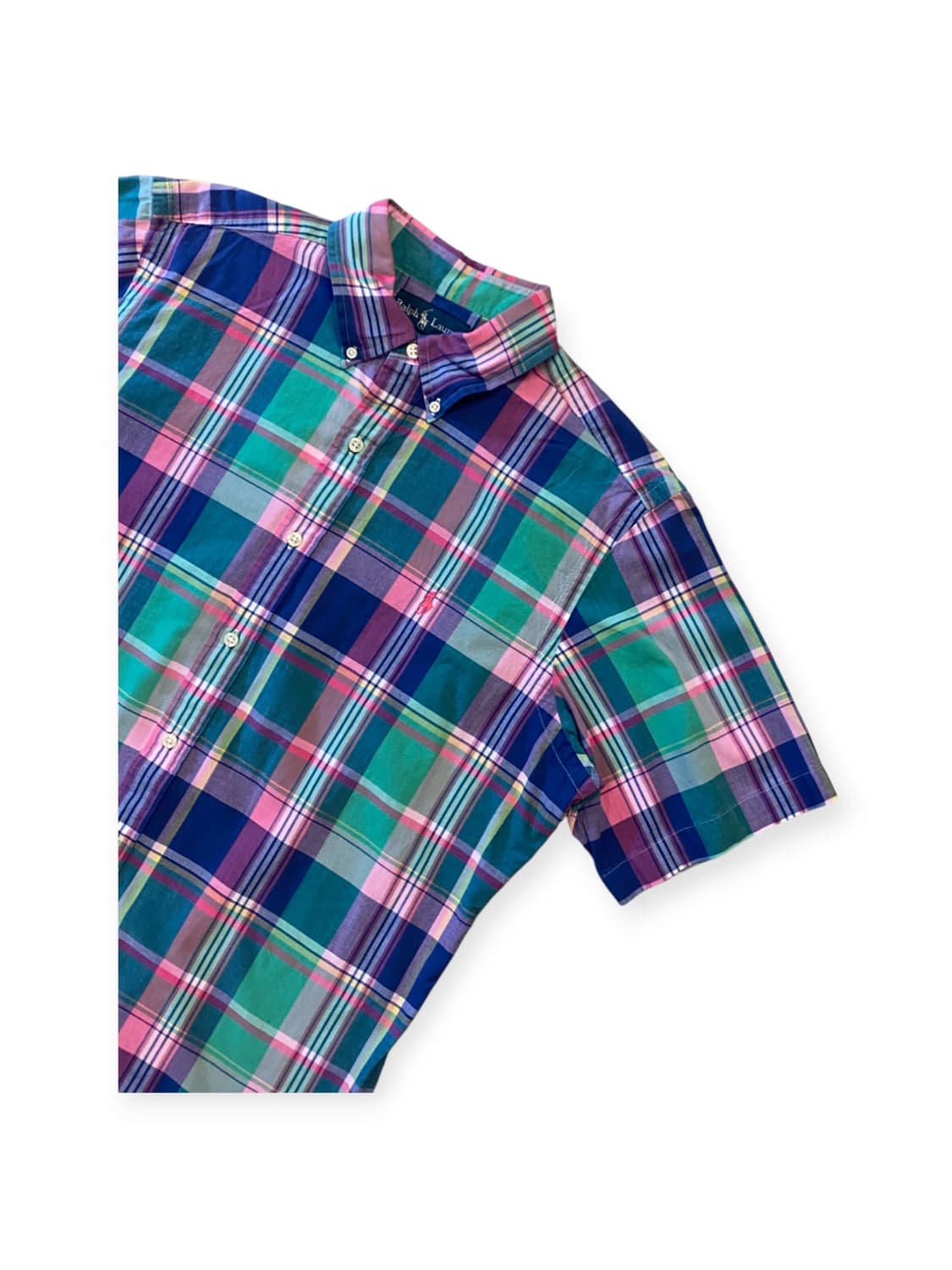 폴로랄프로렌 체크 반팔 셔츠 (Man XL) 상품이미지3