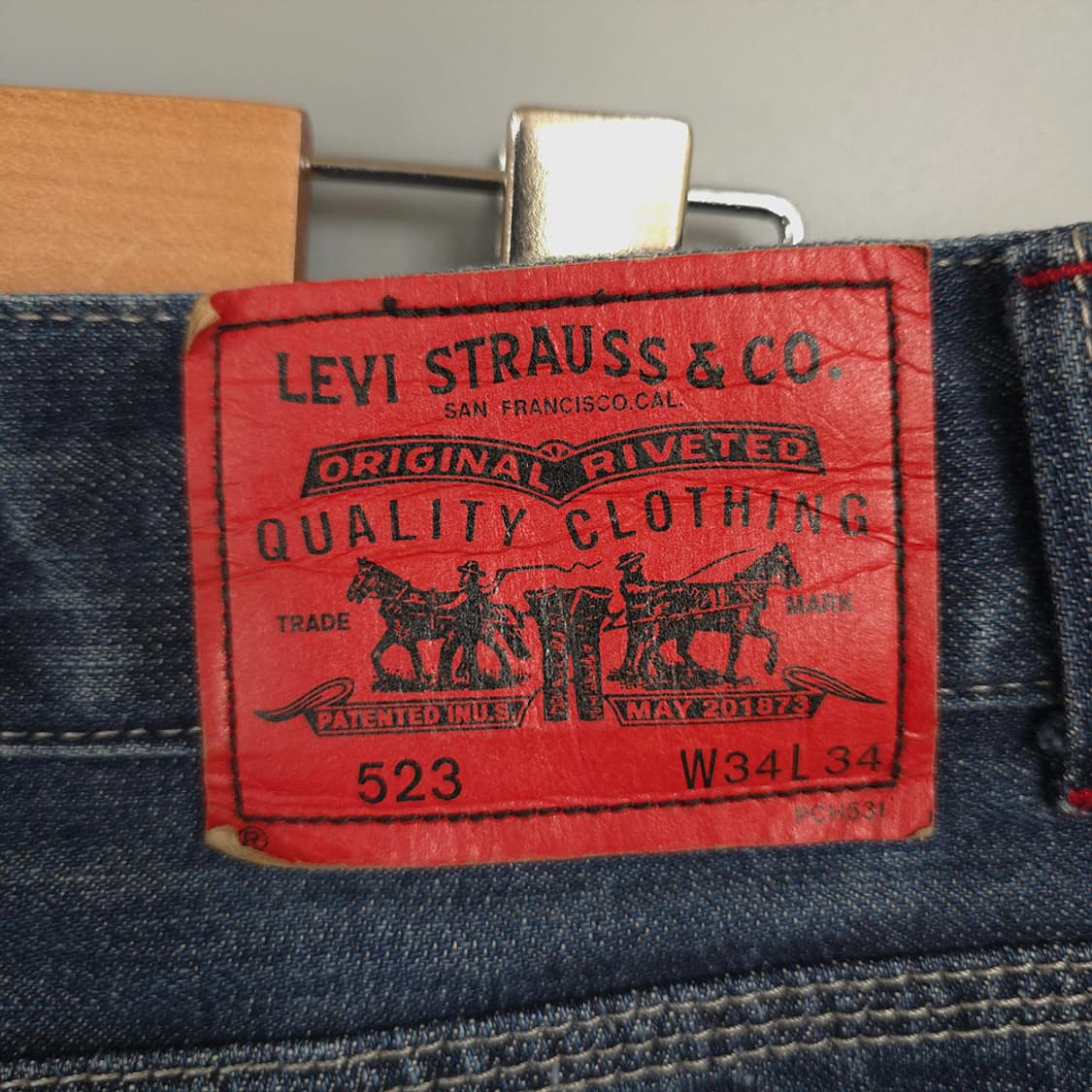 남성 리바이스 Levis 523 스트레이트 데님팬츠 W34 L34 상품이미지5