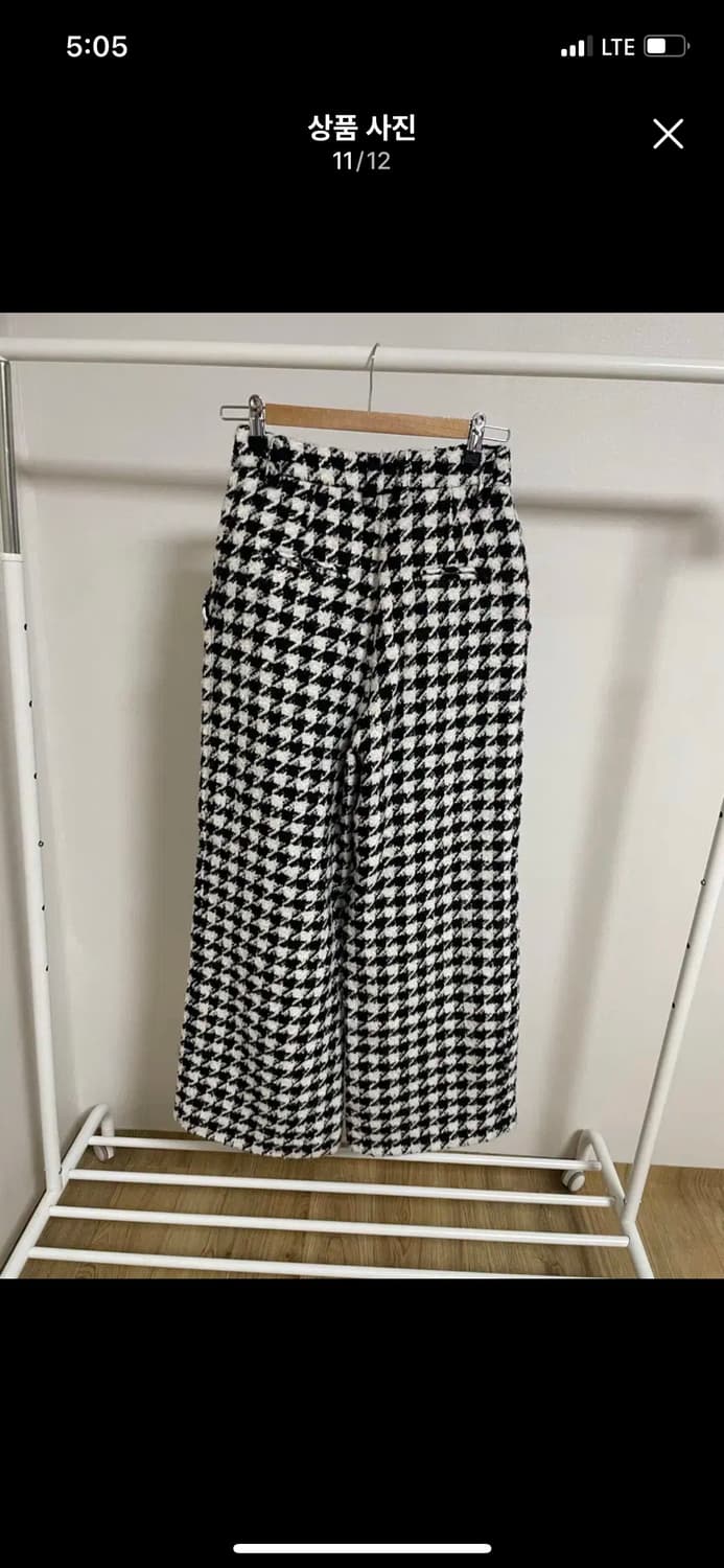 서쿠키 하운드투스팬츠 s 트위드 셋업 팬츠 보석진 체크바지 라보빈티지 상품이미지5