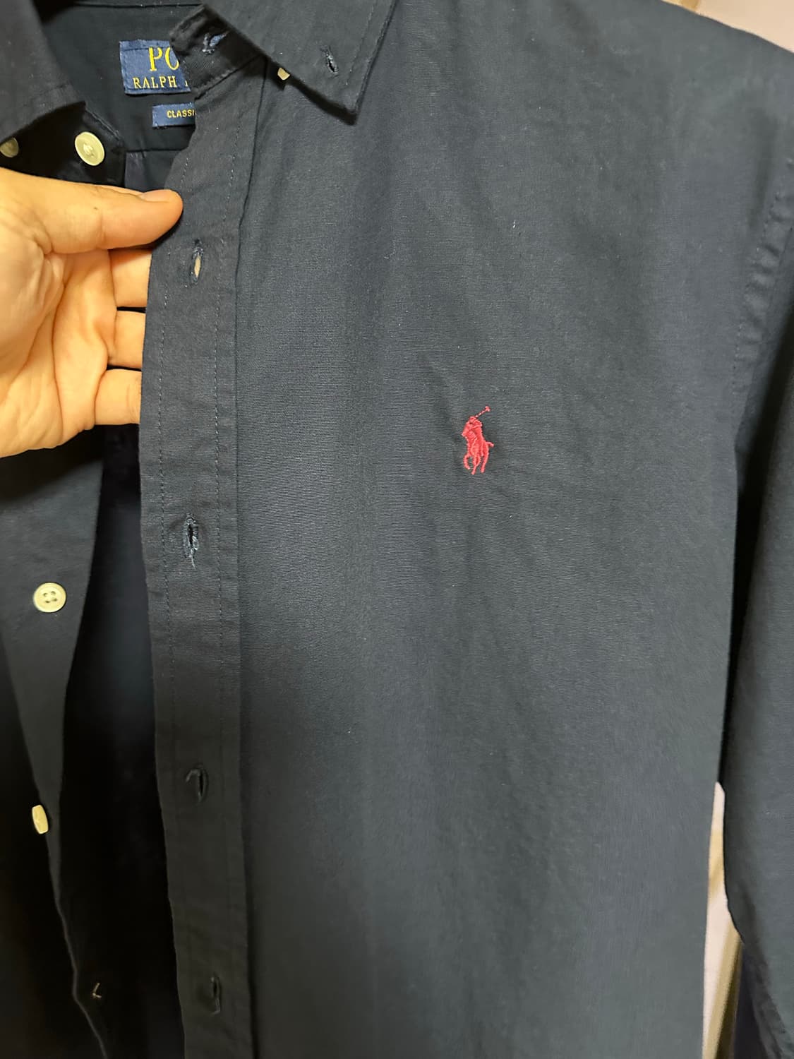 폴로 네이비 옥스포드셔츠 M 상품이미지2