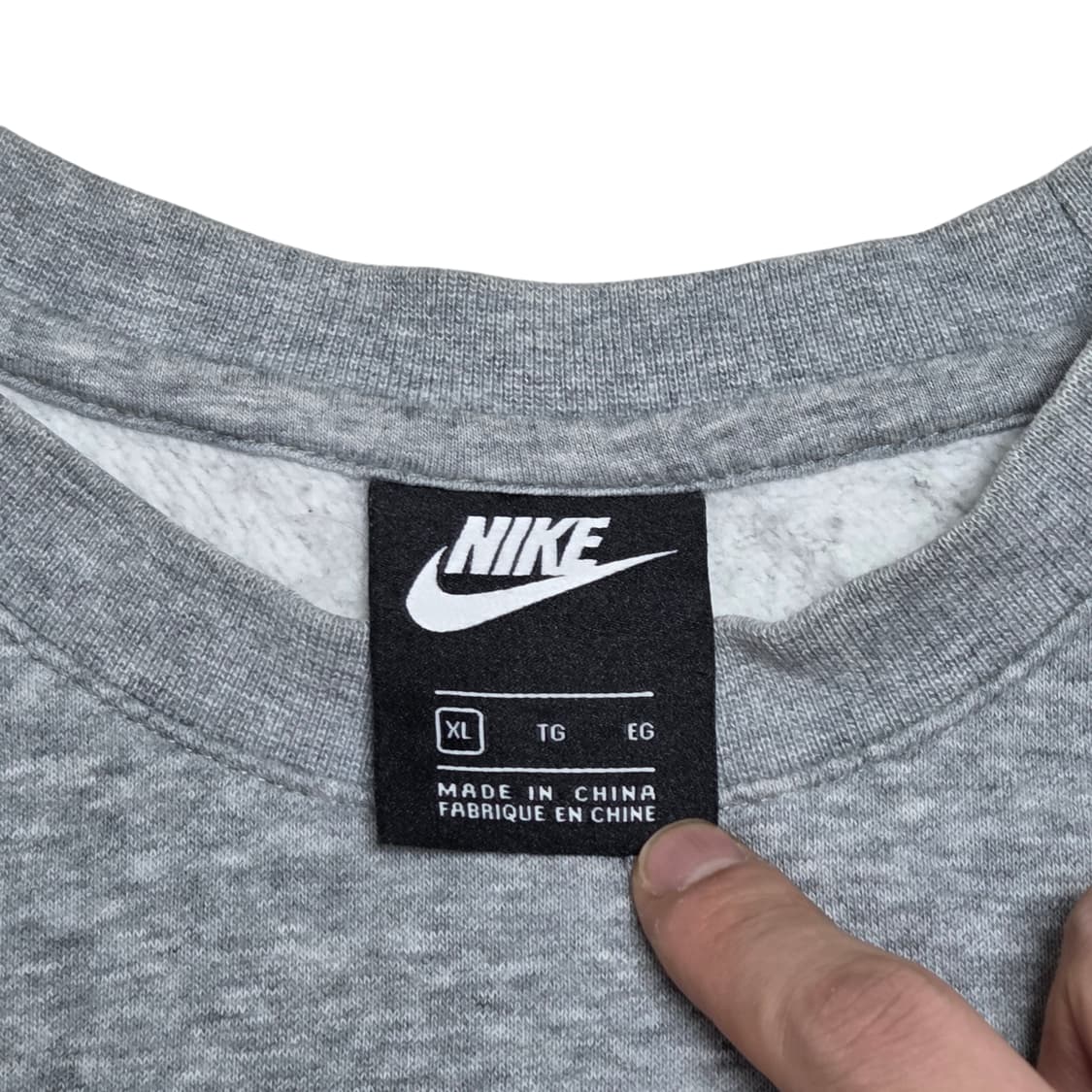 Nike 나이키 그레이 자수 로고 맨투맨 상품이미지2