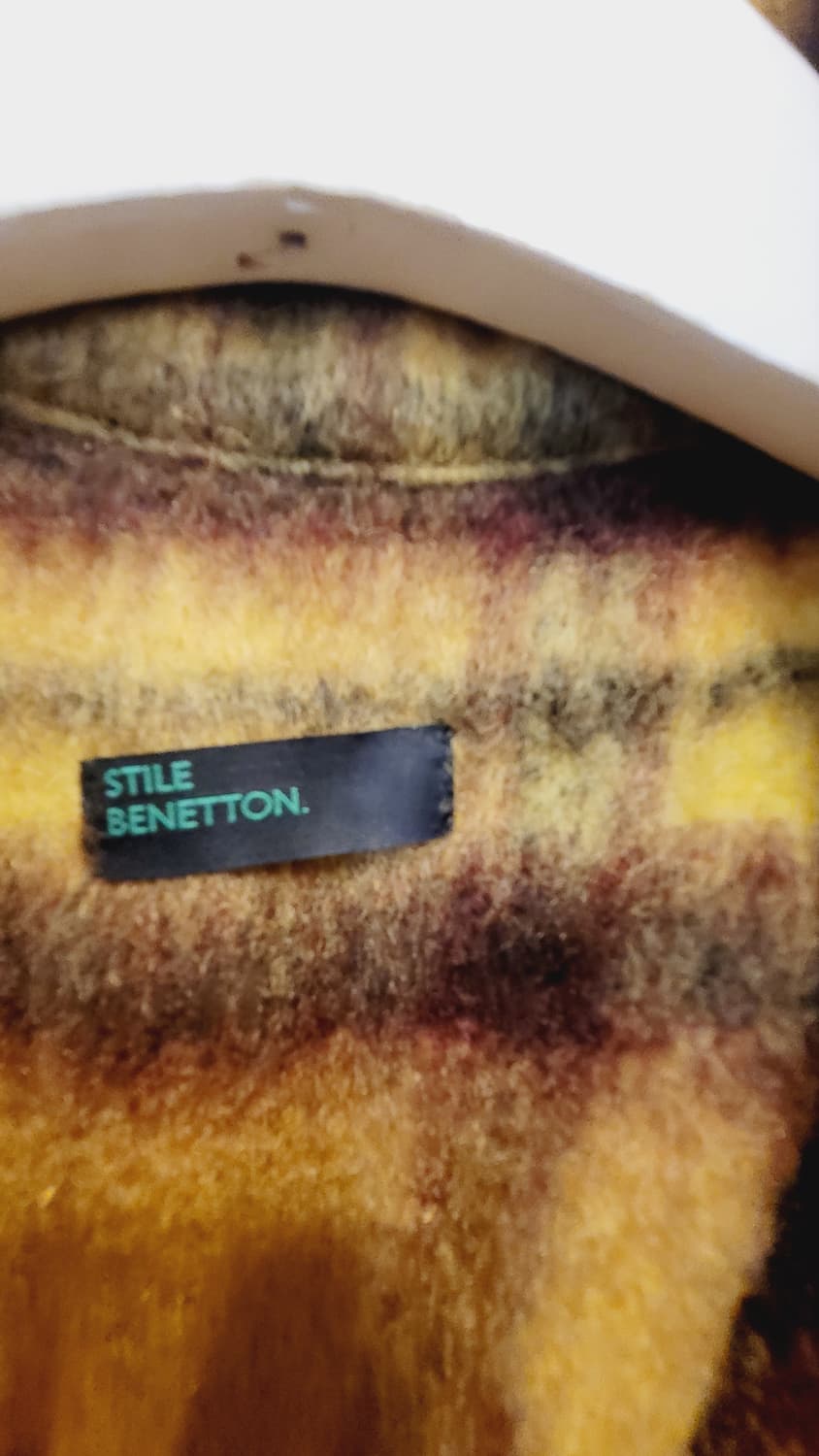 베네통 펠트울 셔츠코트. 상품이미지2