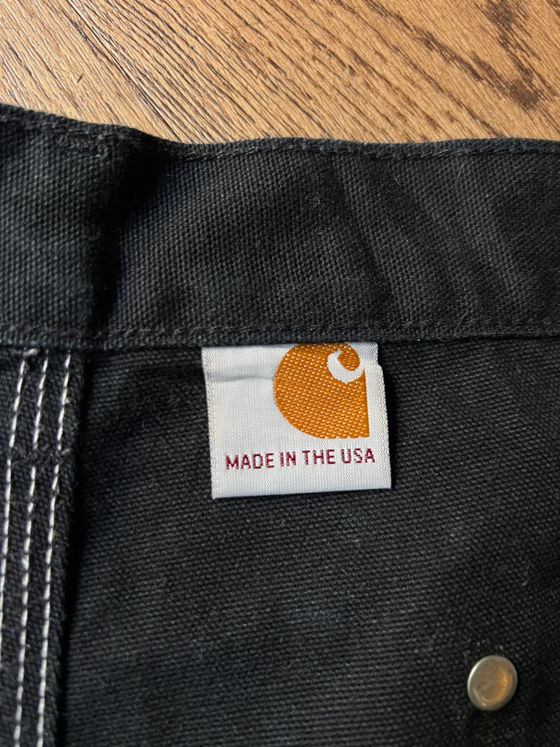 [38]칼하트 Made in USA 블랙 더블니 워크팬츠 상품이미지5