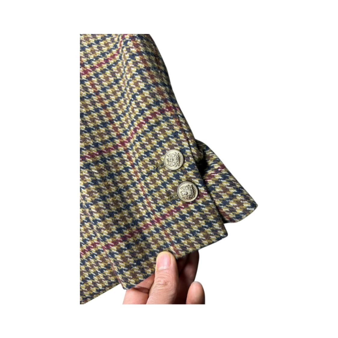 W-M) 아쿠아스큐텀 브라운 하운드투스 울 체크 블레이저 OB-009 상품이미지5