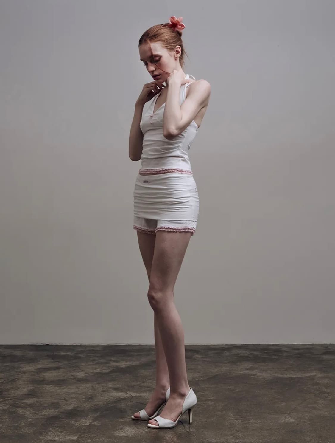 힐다 레이스 핀턱 미니 쇼츠 [아이보리] 상품이미지7