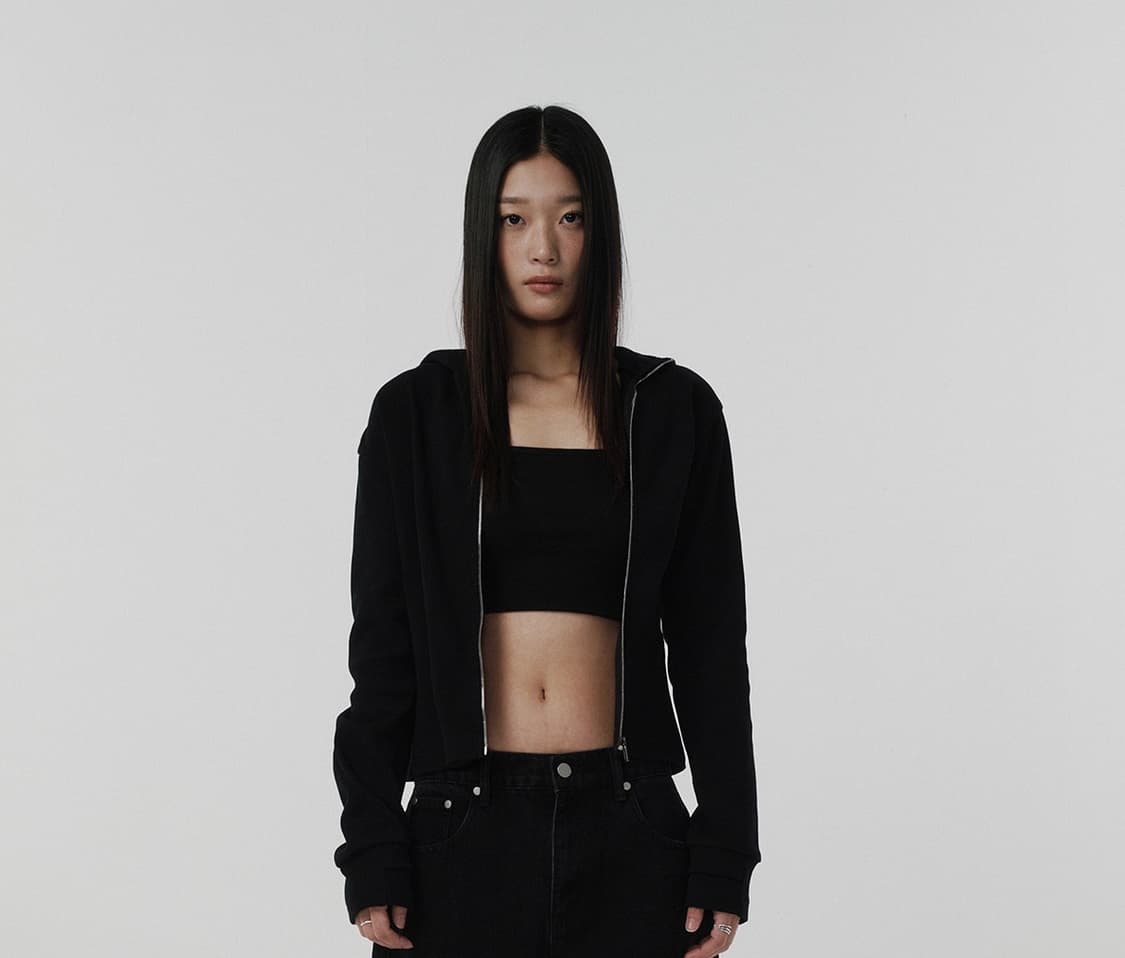 (M) 기명 스웨이드 SIDE ZIPPER ZIP UP 블랙 상품이미지1