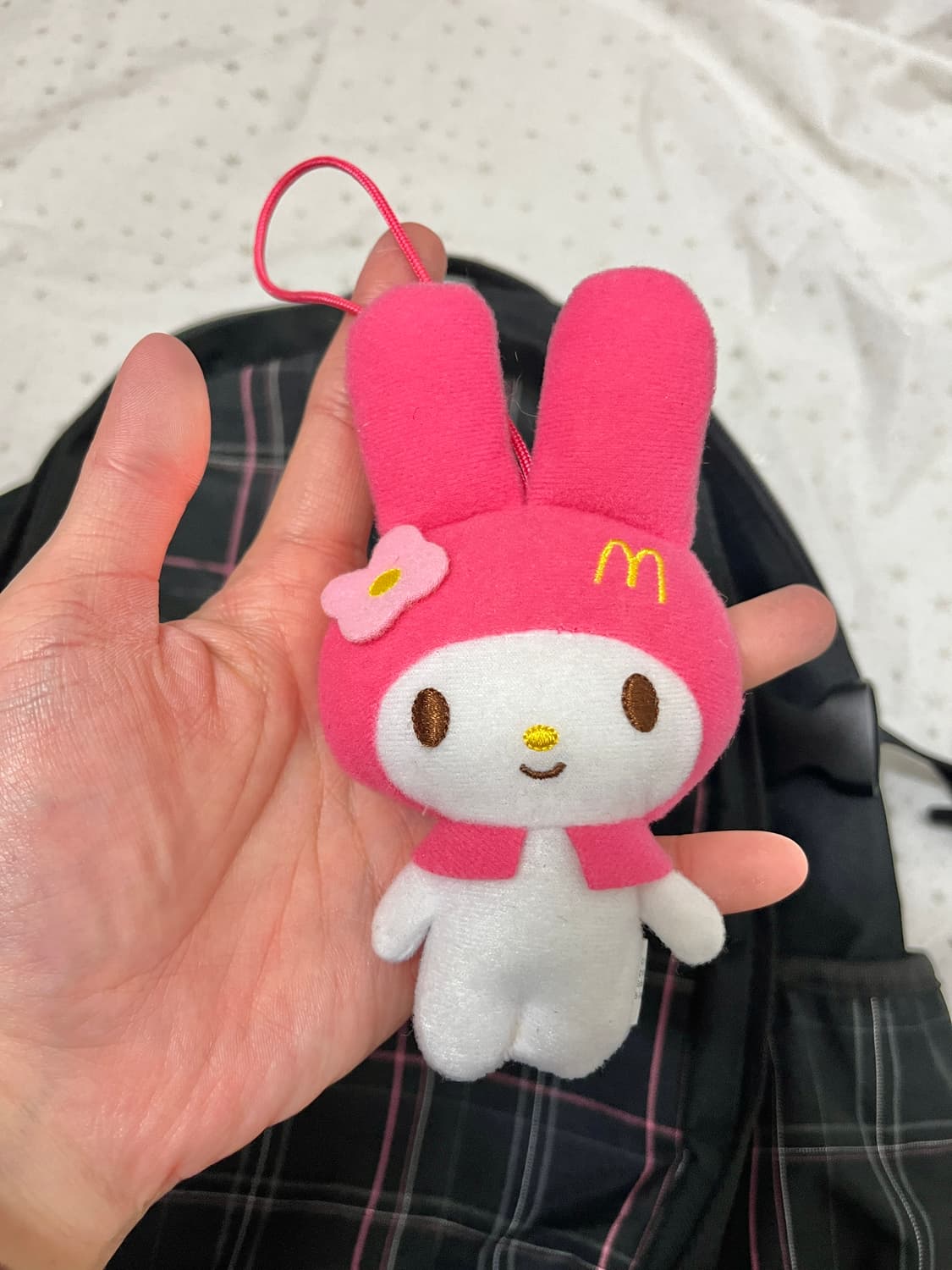 블랙핑크 체크패턴 백팩 + 마이멜로디 🎀 상품이미지2