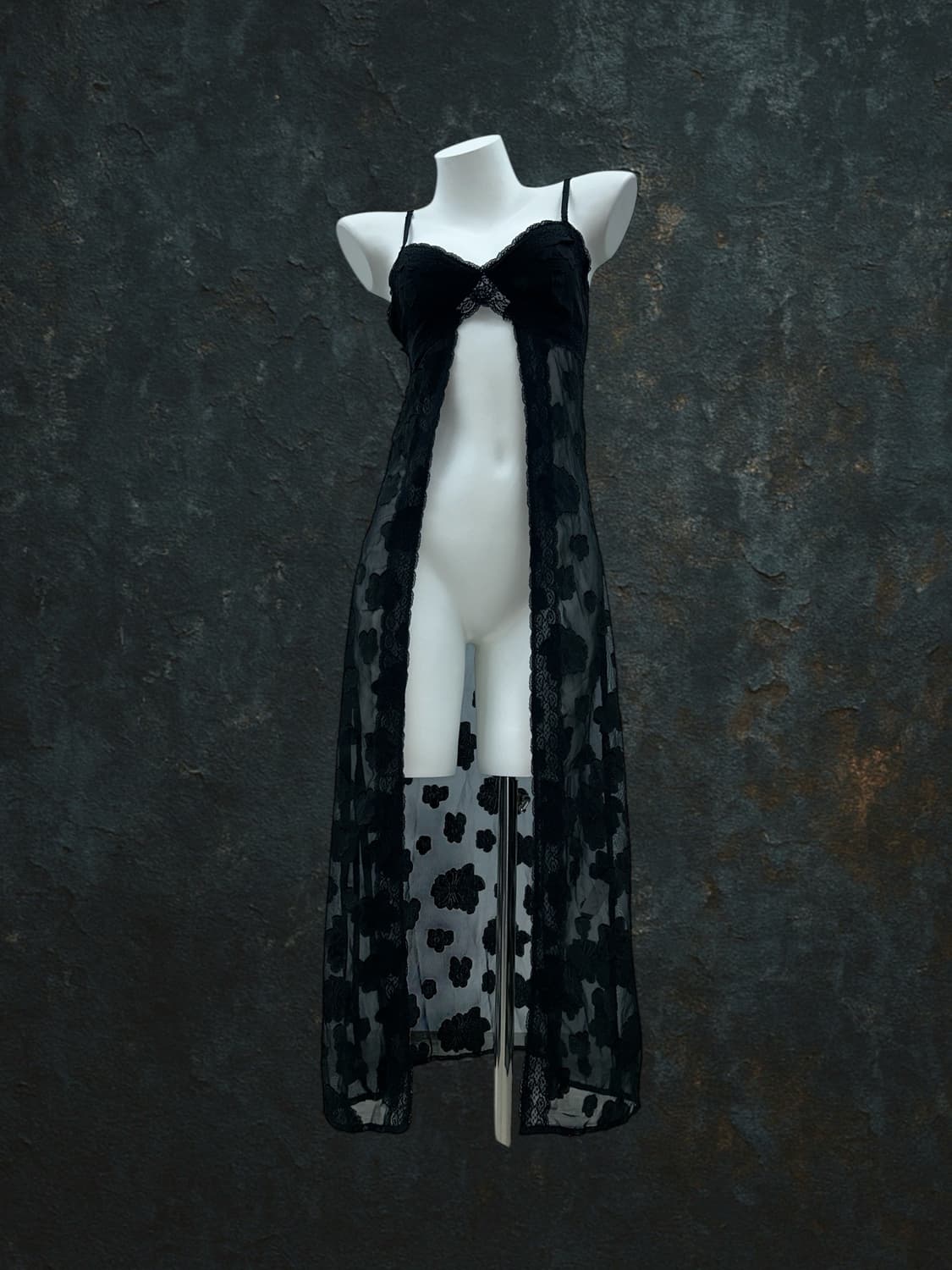 front cut lace slip  상품이미지1
