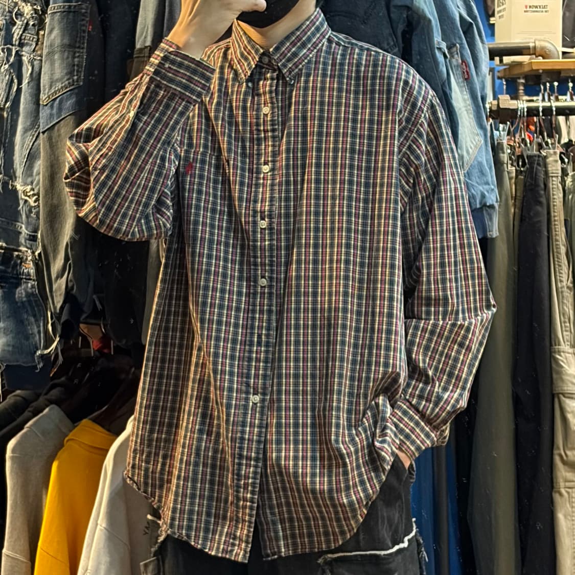 [No.9]Polo 폴로 체크 긴팔셔츠 상품이미지2