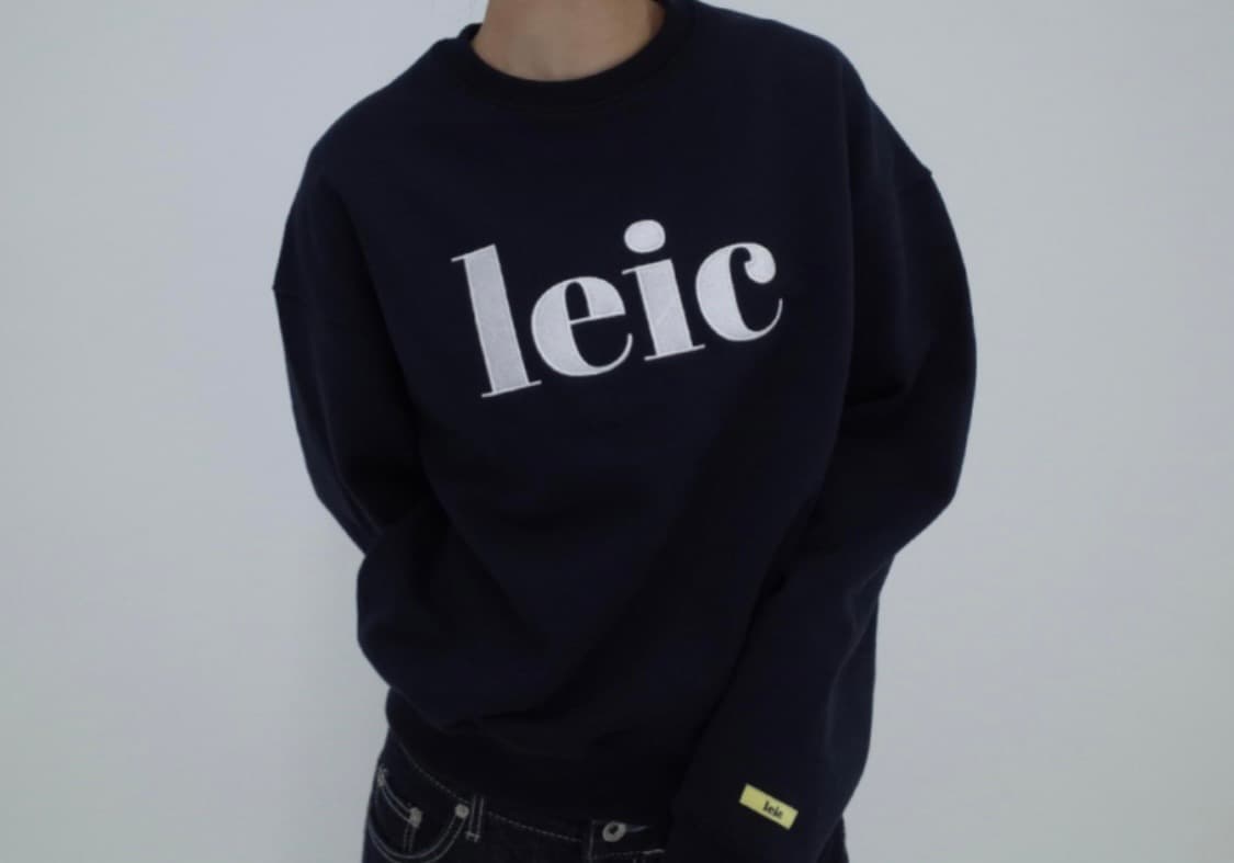 레이크(leic) BIG LOGO SWEAT SHIRT (navy) 상품이미지3