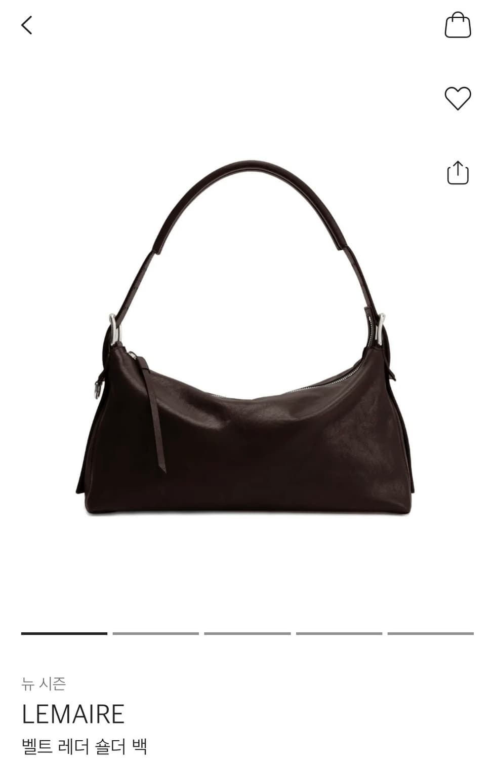 르메르 벨티드 바게트백 다크초콜릿 상품이미지8