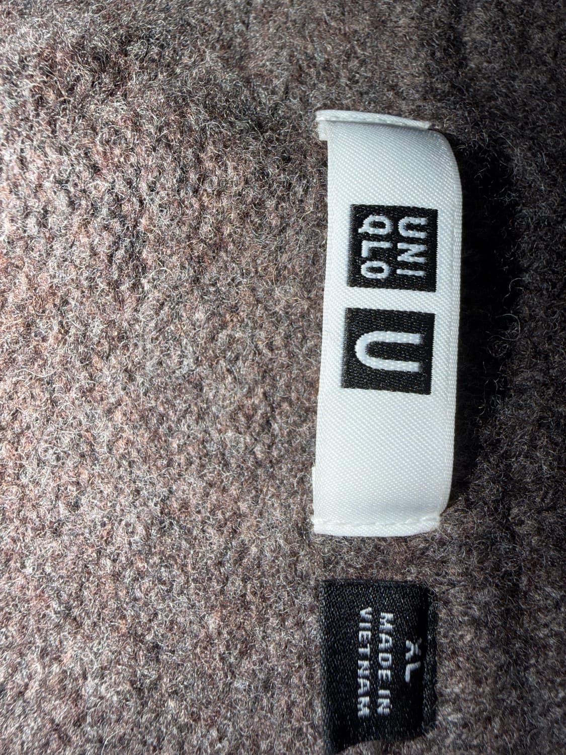 유니클로 U라인 브라운 차콜색 가디건 XL 상품이미지3