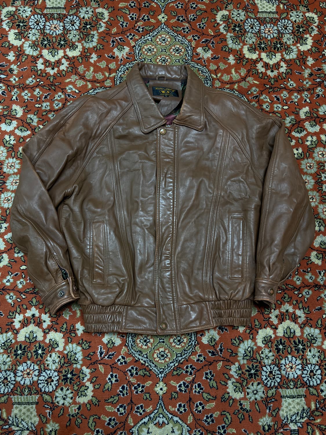 [L] W.S 브라운 리얼레더 램스킨 가죽자켓 상품이미지2