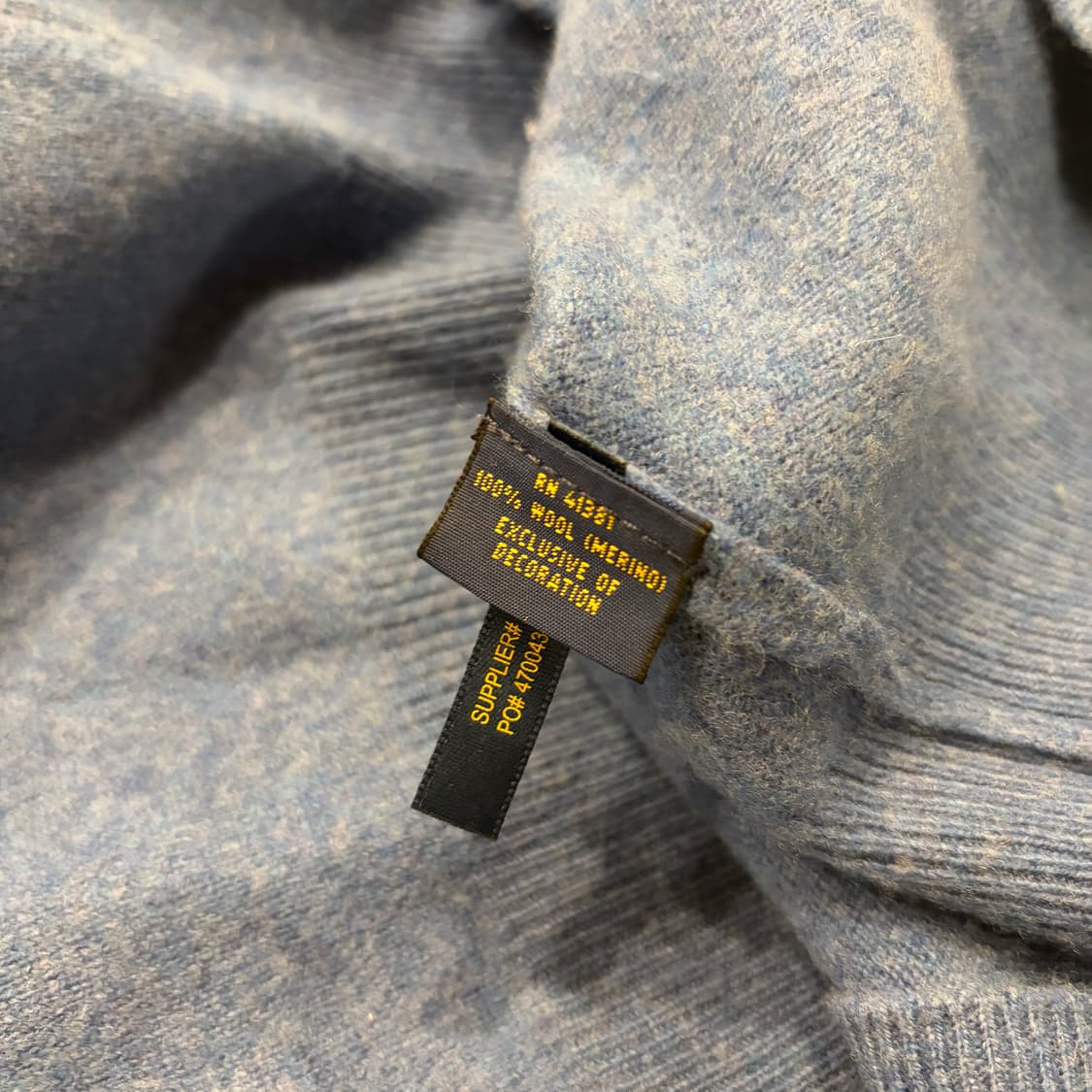 [M] 폴로 랄프로렌 메리노울 V넥 니트 블루 C107 상품이미지5