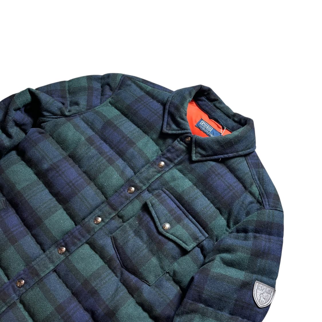 폴로 블랙와치 울 패딩 상품이미지2