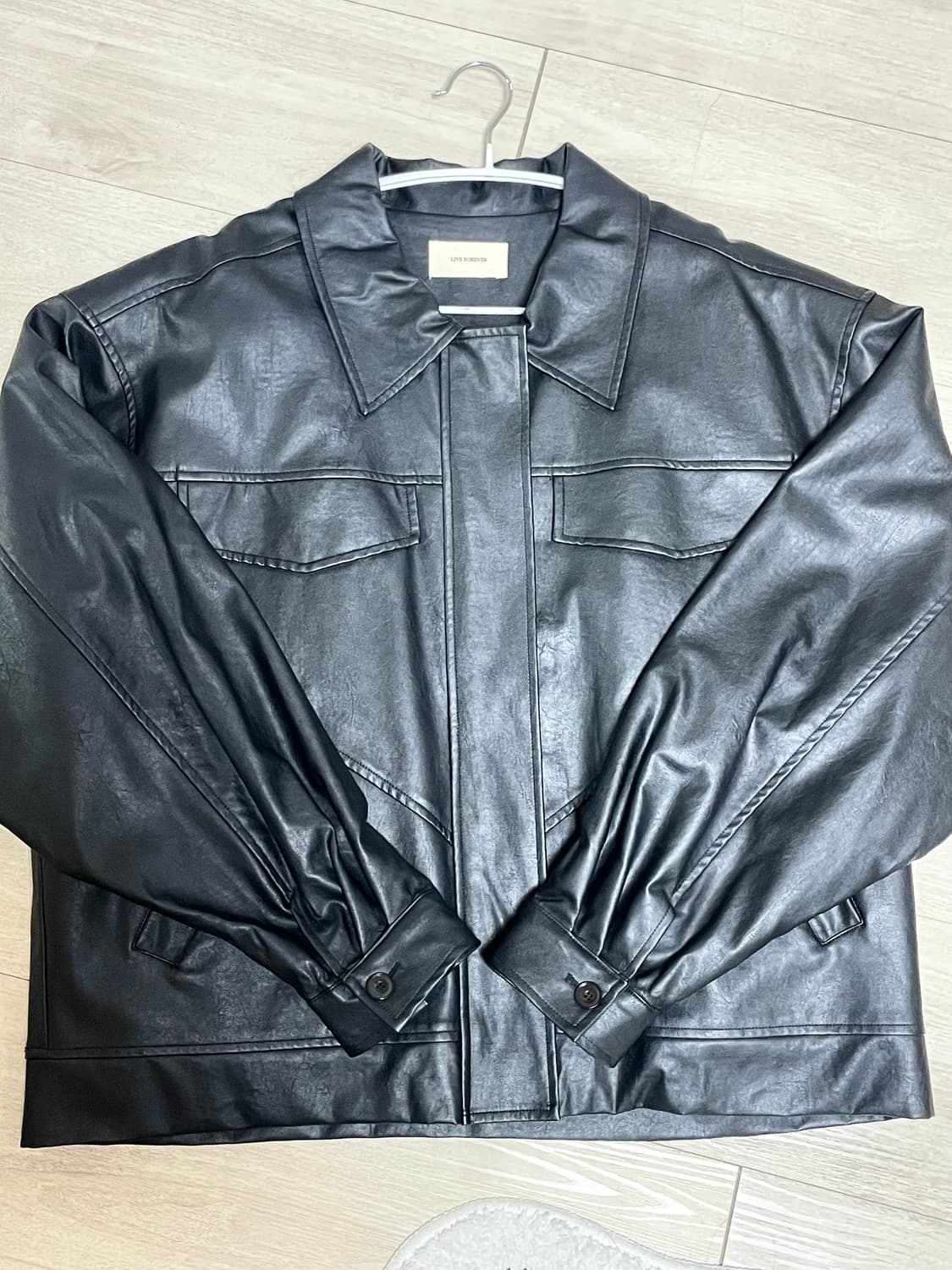 누빔 레더자켓 상품이미지2