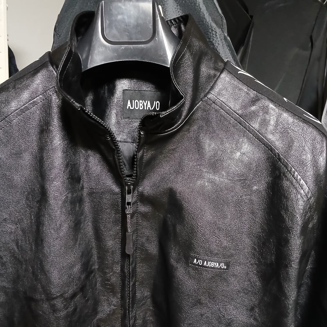 아조바이아조 레더 트랙 박시핏 자켓 가죽 상품이미지10