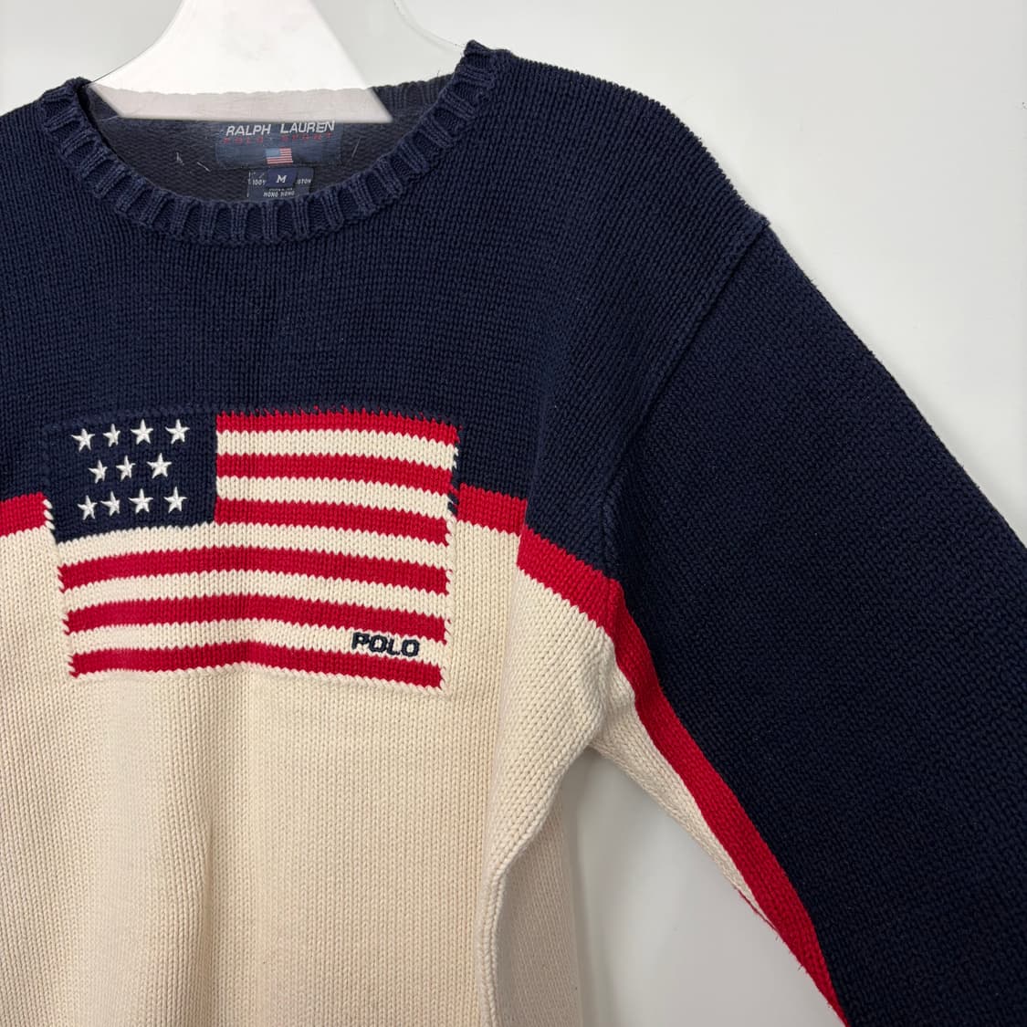 폴로 랄프로렌 성조기 니트 티셔츠 상품이미지4