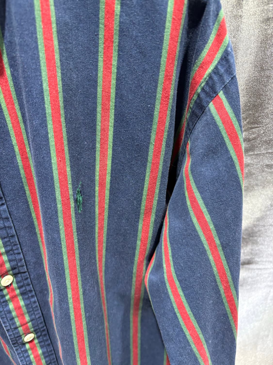 S 폴로랄프로렌 웨스턴 스트라이프 배색 셔츠 상품이미지4